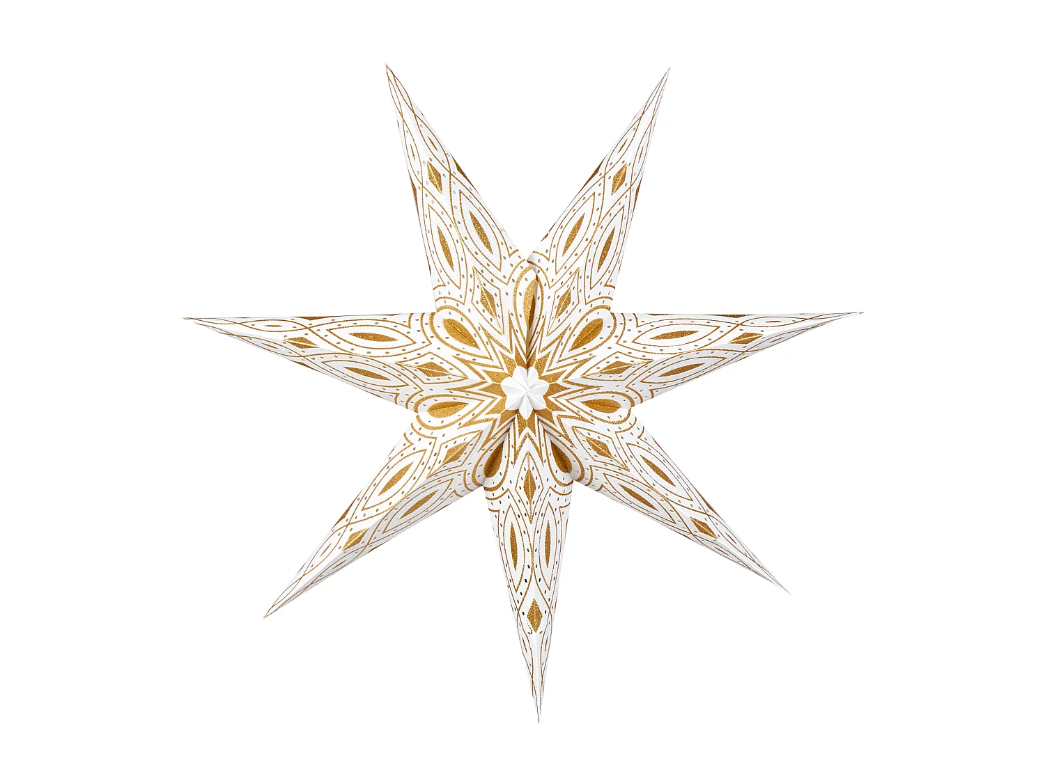 LED-Weihnachtsdekoration zum Aufhängen 4 Sterne Papier Handgemacht Mehrfarbig Shivling