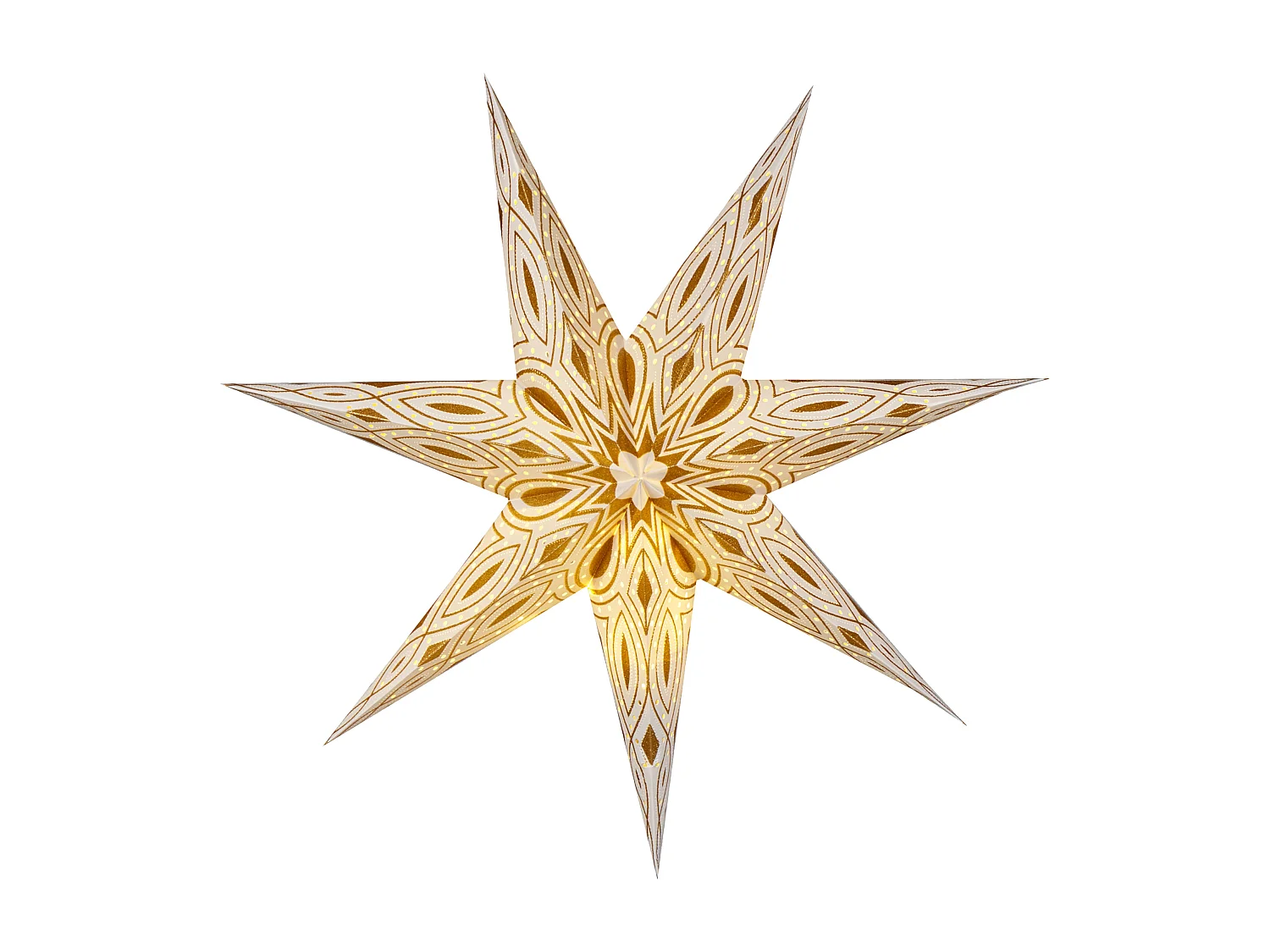 Zestaw 4 dekoracji wiszący LED gwiazdy 60 cm wielokolorowy SHIVLING