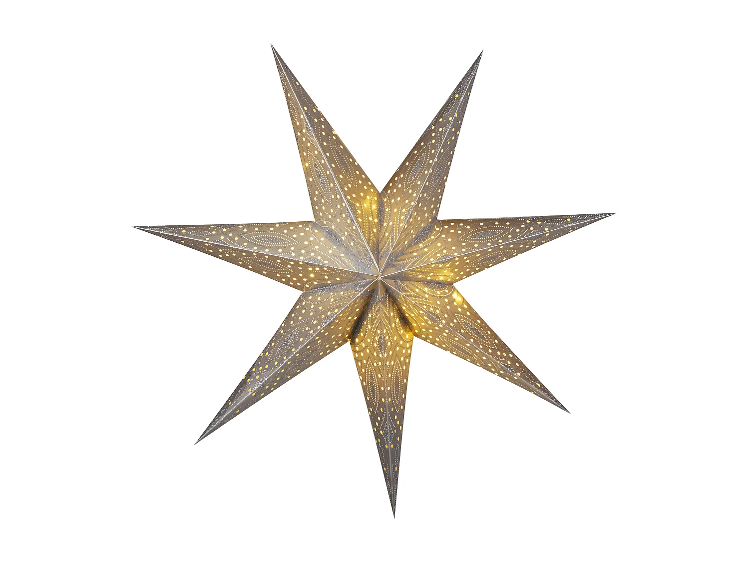 Zestaw 4 dekoracji wiszący LED gwiazdy 60 cm wielokolorowy SHIVLING