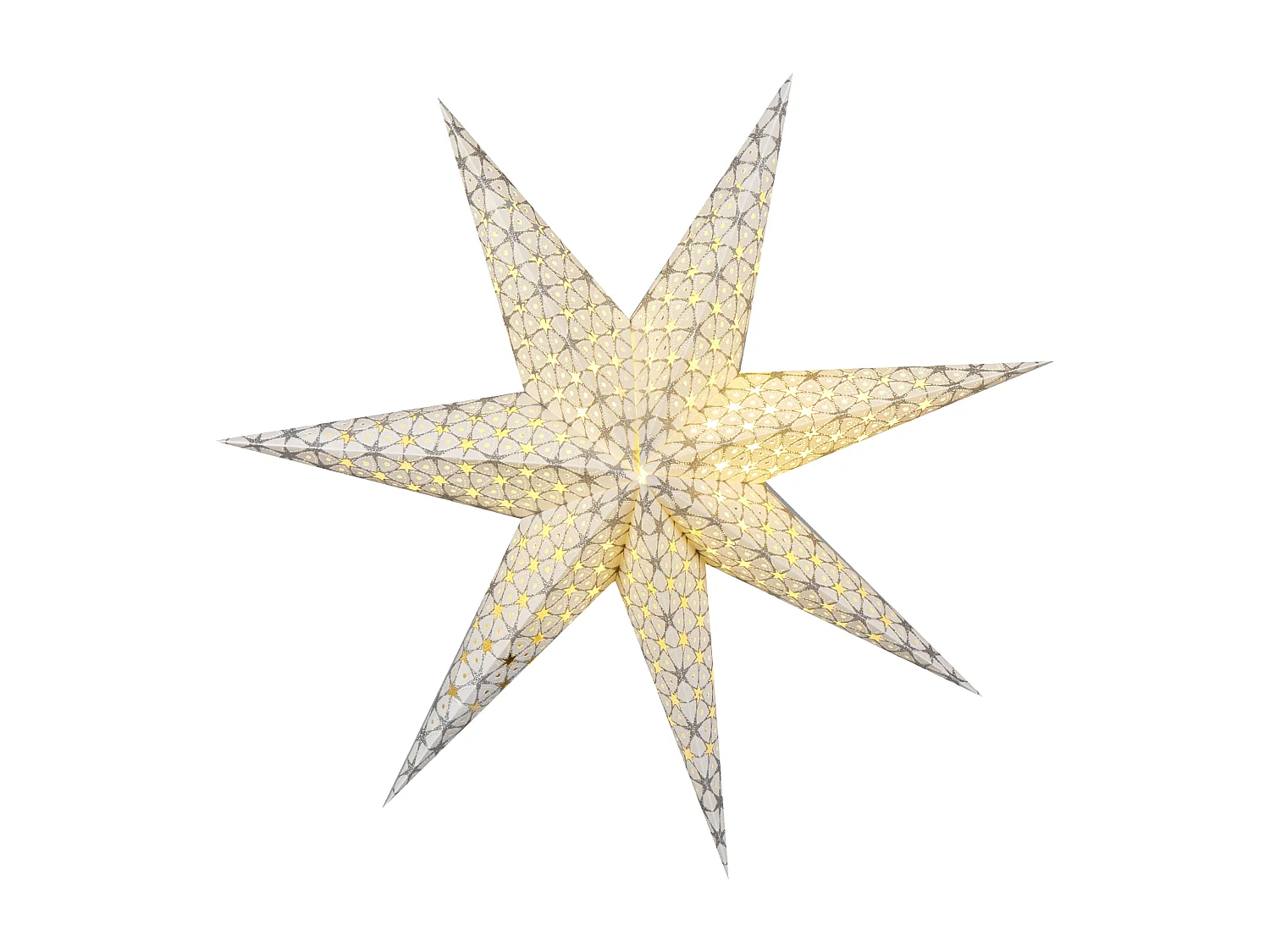 Set di 4 stelle decorative a LED multicolore 60 cm TRISUL