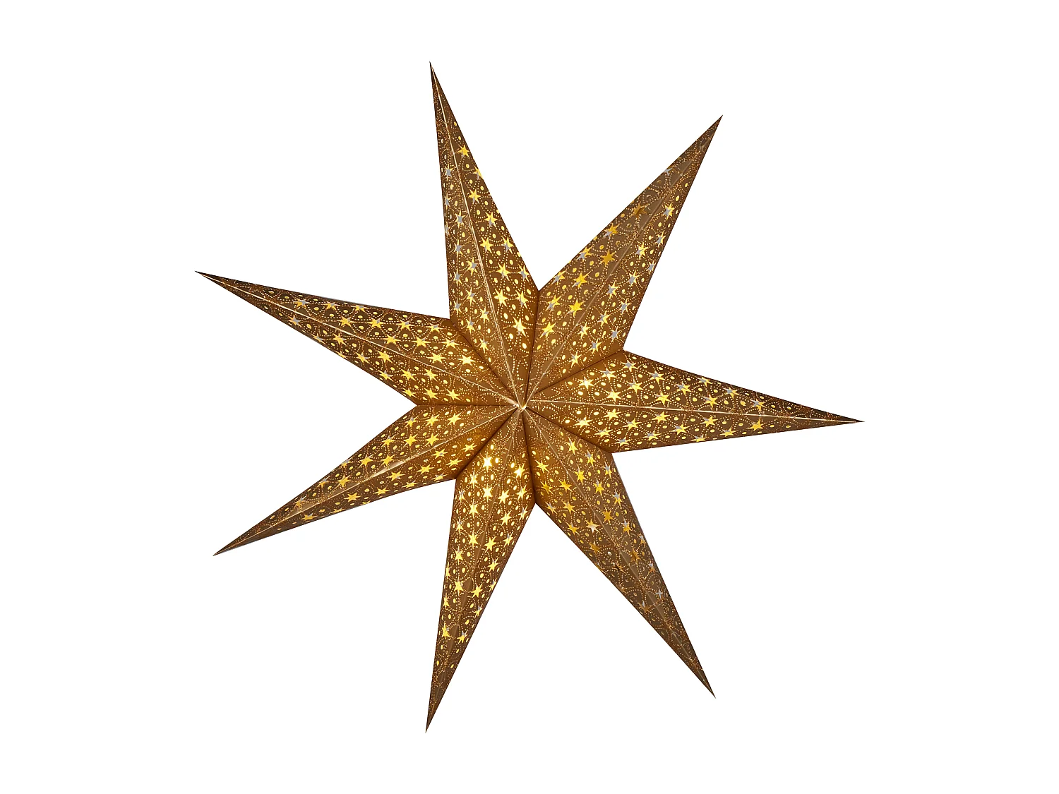 Lot de 4 décorations suspendues LED TRISUL Étoile 60 cm Multicolore