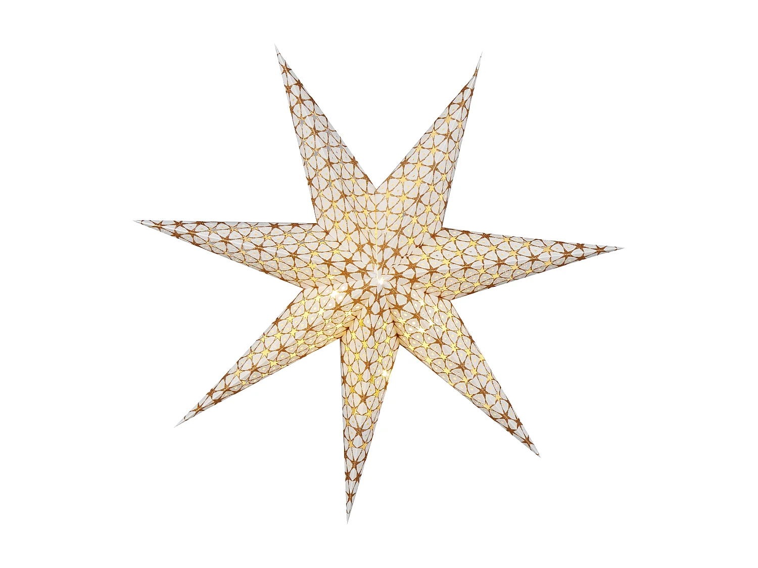 Lot de 4 décorations suspendues LED TRISUL Étoile 60 cm Multicolore