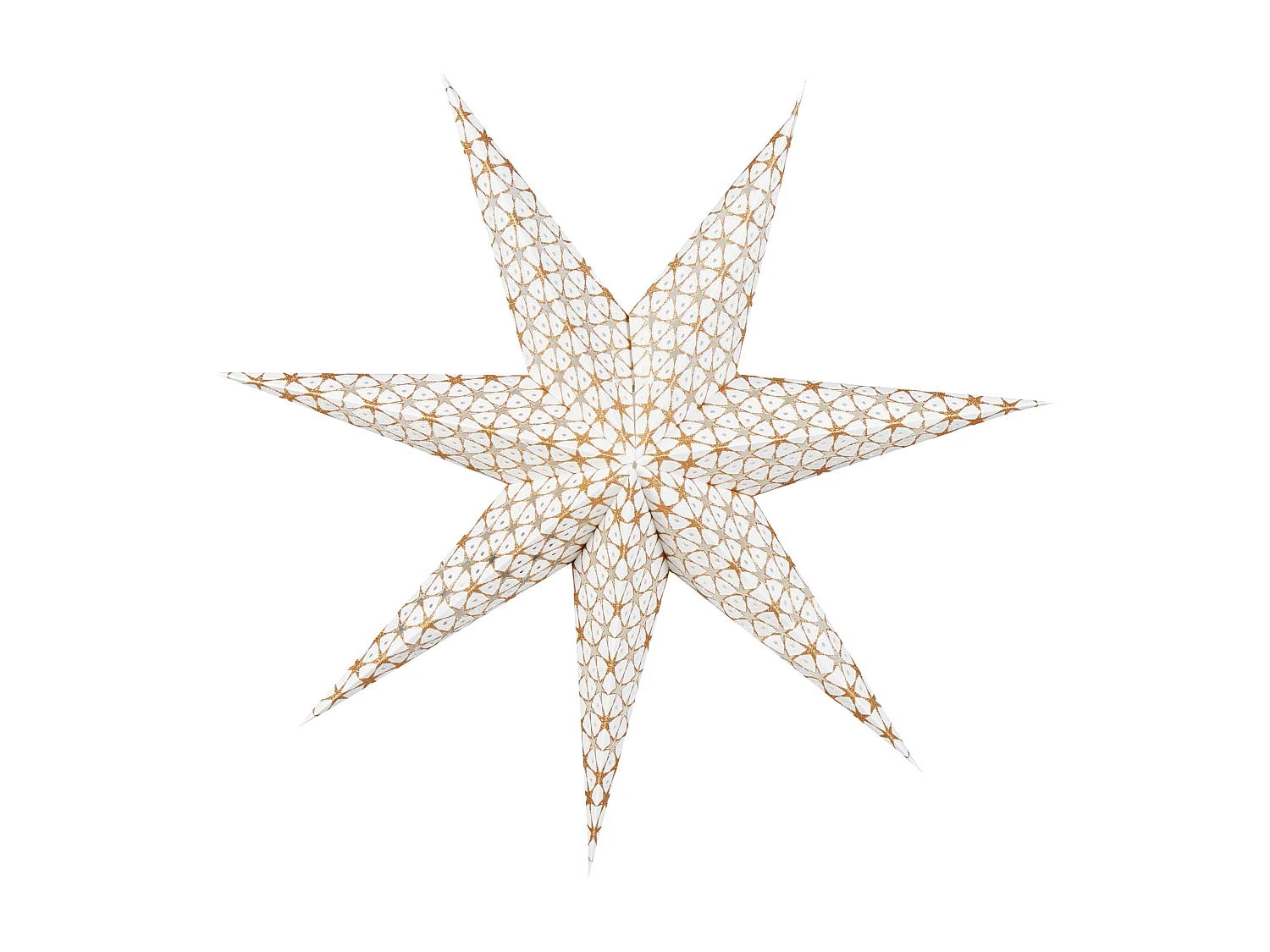 Lot de 4 décorations suspendues LED TRISUL Étoile 60 cm Multicolore