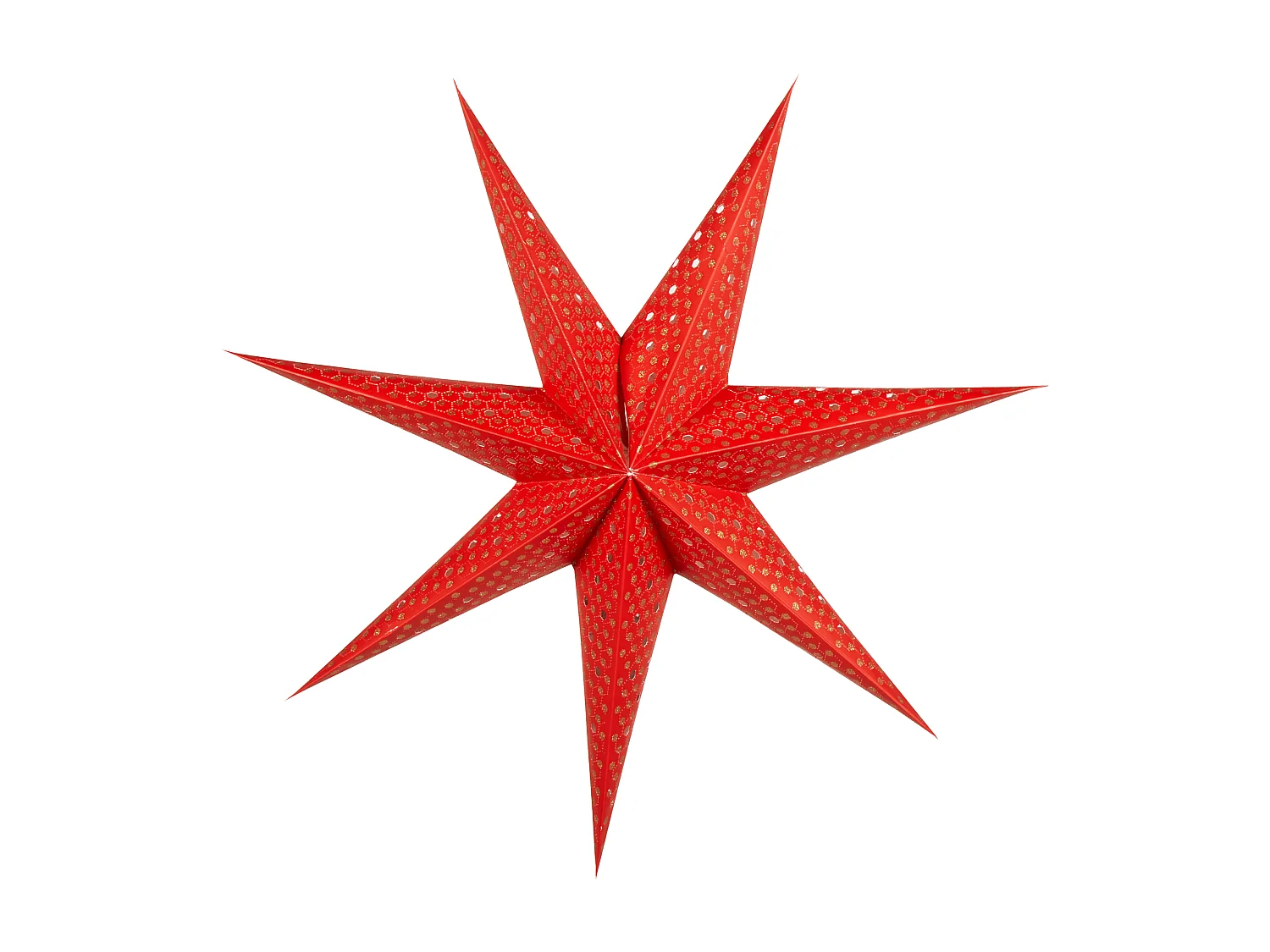 Lot de 4 décorations suspendues LED KAMET Étoile 60 cm Multicolore