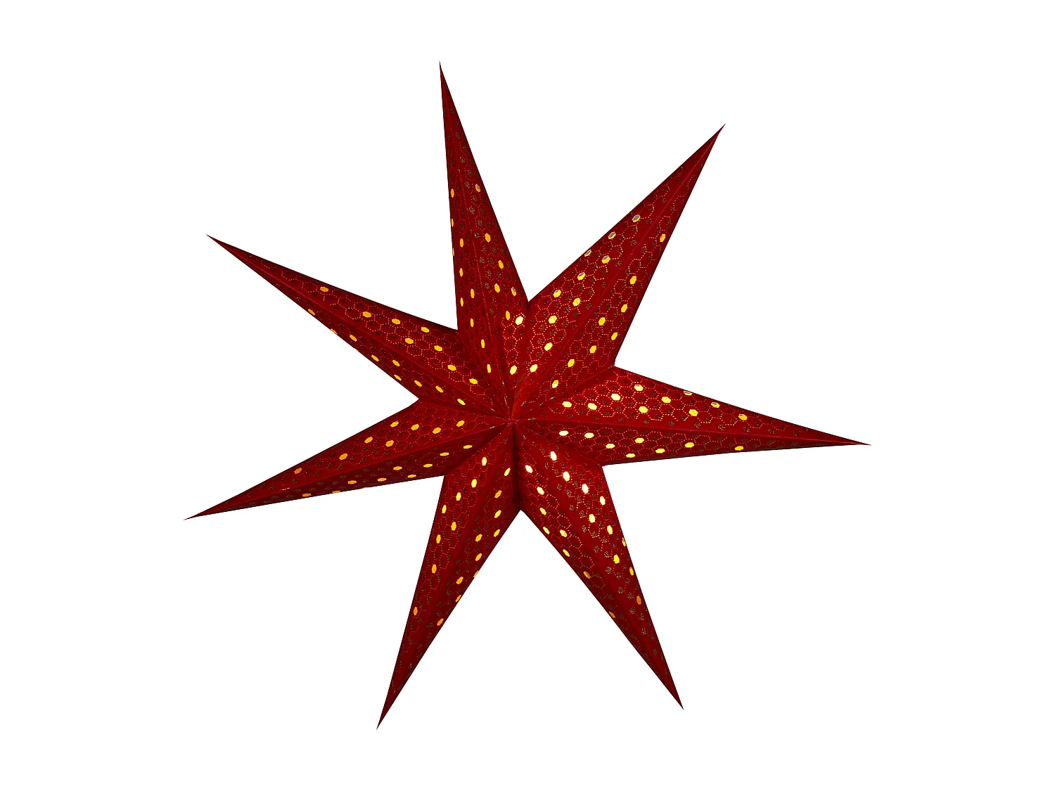 LED-Weihnachtsdekoration zum Aufhängen 4 Sterne aus Papier handgemacht mehrfarbig Kamet