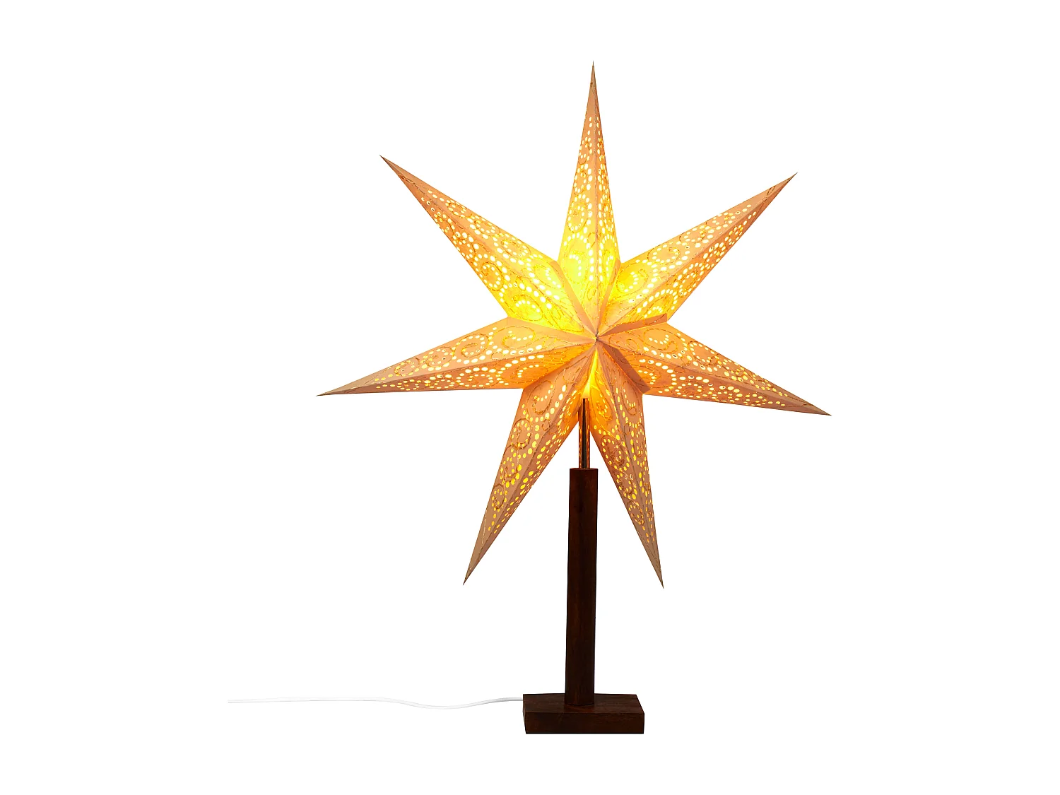 Lámpara decorativa en forma de estrella beige MANA