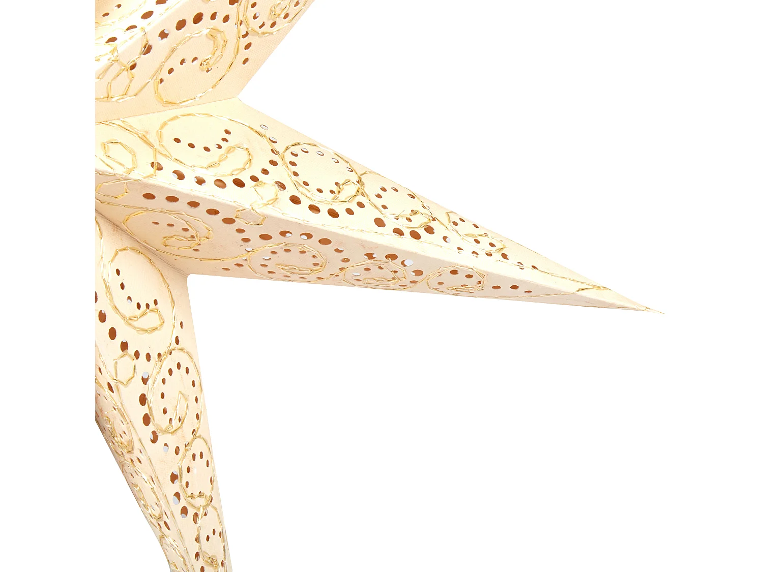 Lámpara decorativa en forma de estrella beige MANA