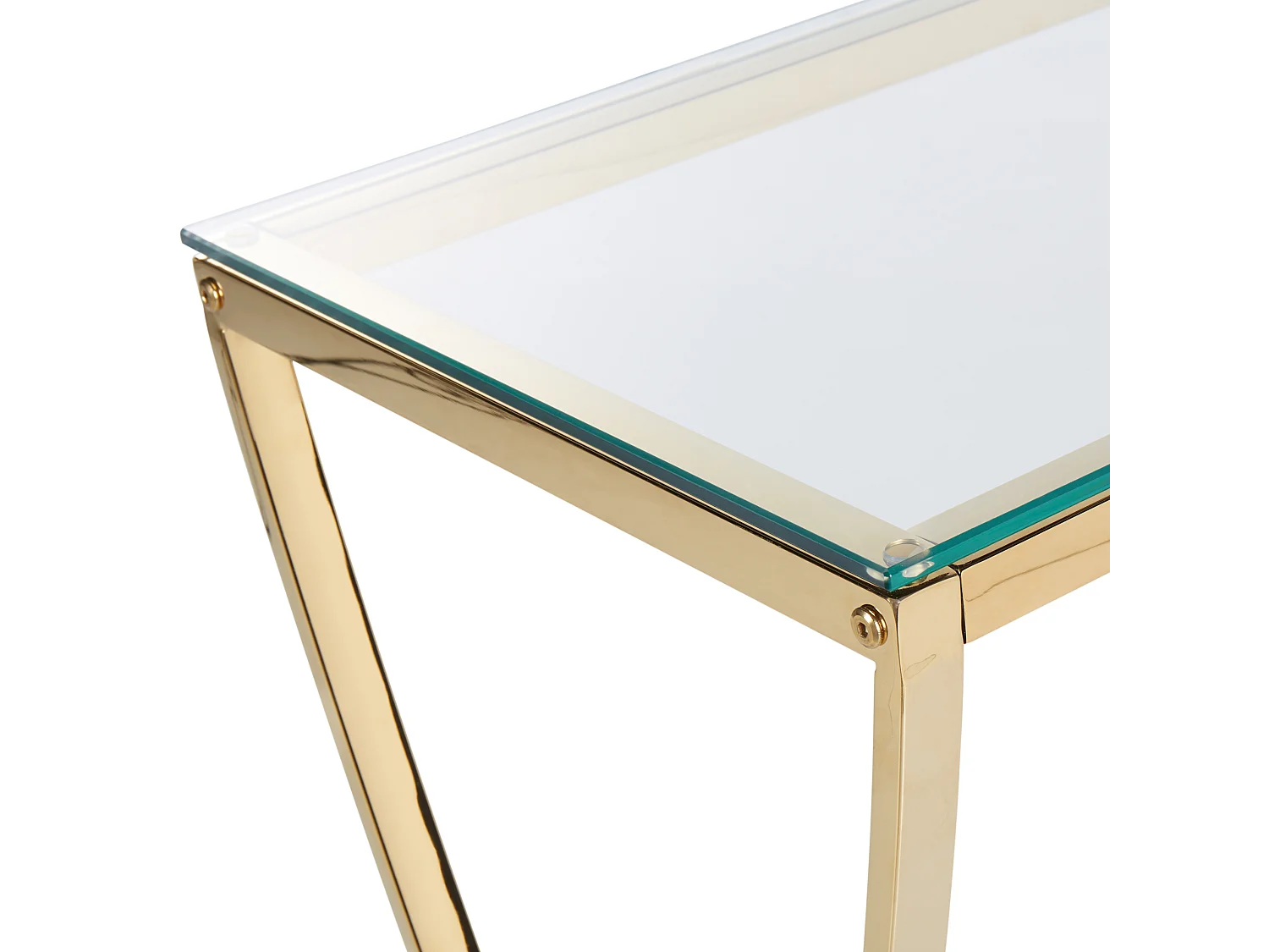 Consoletafel RINGGOLD Veiligheidsglas Goud