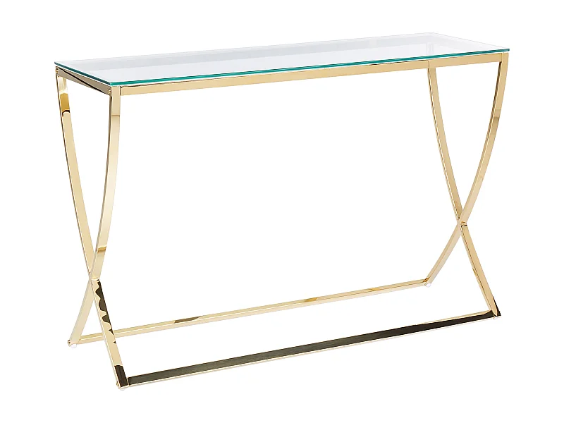Tavolino consolle RINGGOLD Vetro temperato Oro