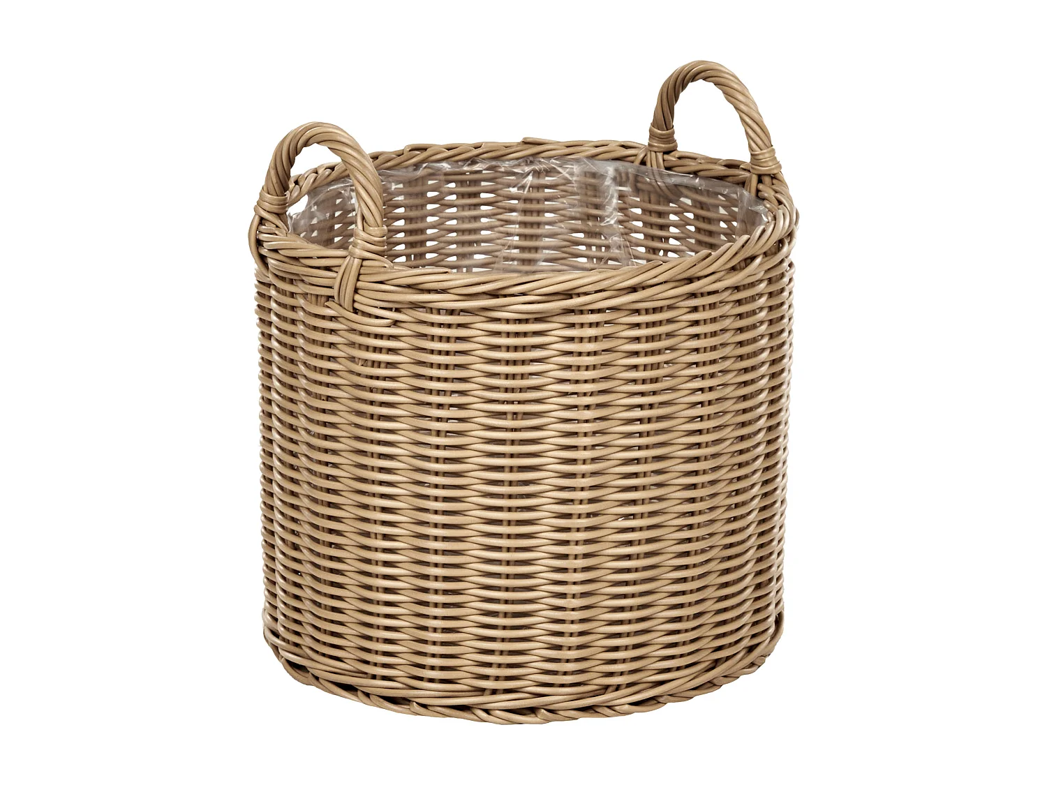 Lot de 3 pots de fleurs PENDULA Polyrotin 33/37/45 cm Naturel