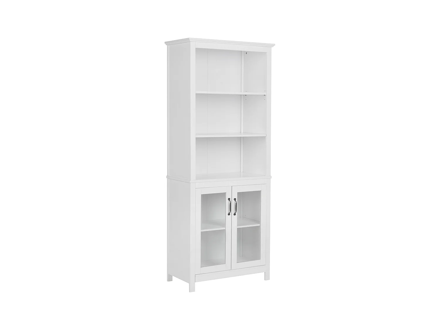 Vitrine en verre LUSBY 75 cm Blanc