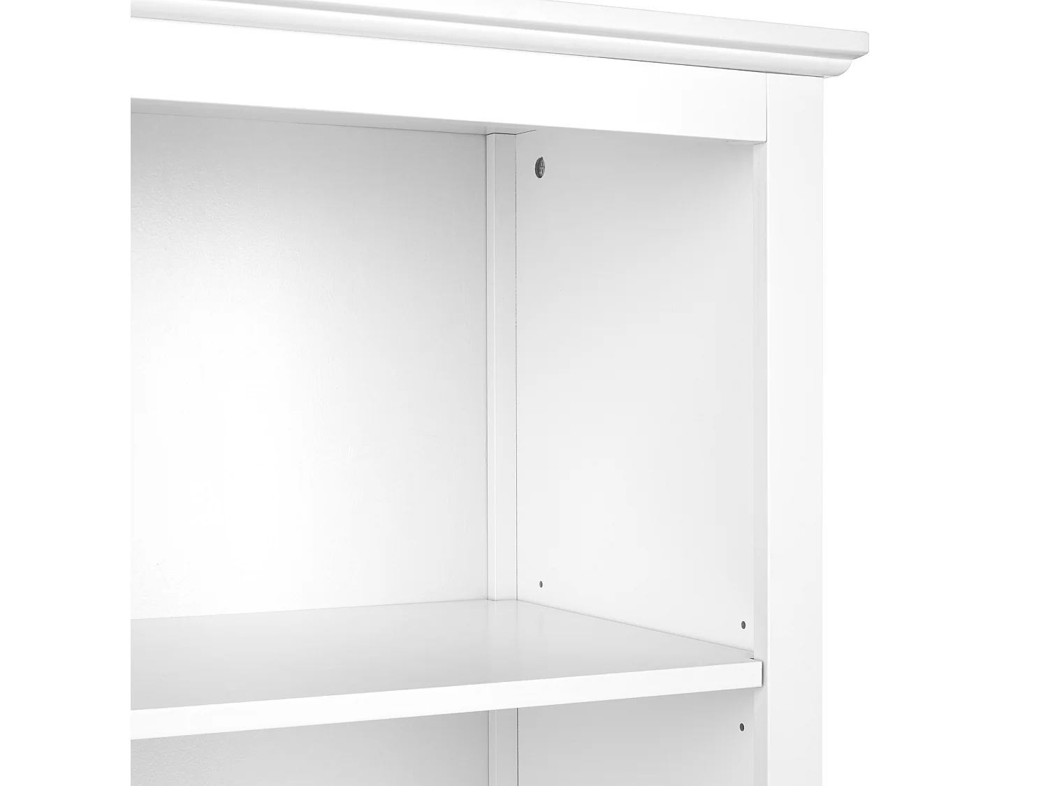 Witryna ze szklaną gablotą LUSBY 75 cm Biały