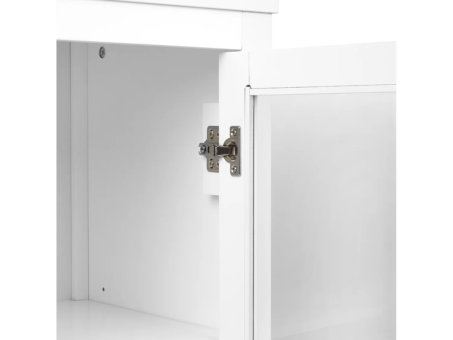 Vitrine en verre LUSBY 75 cm Blanc