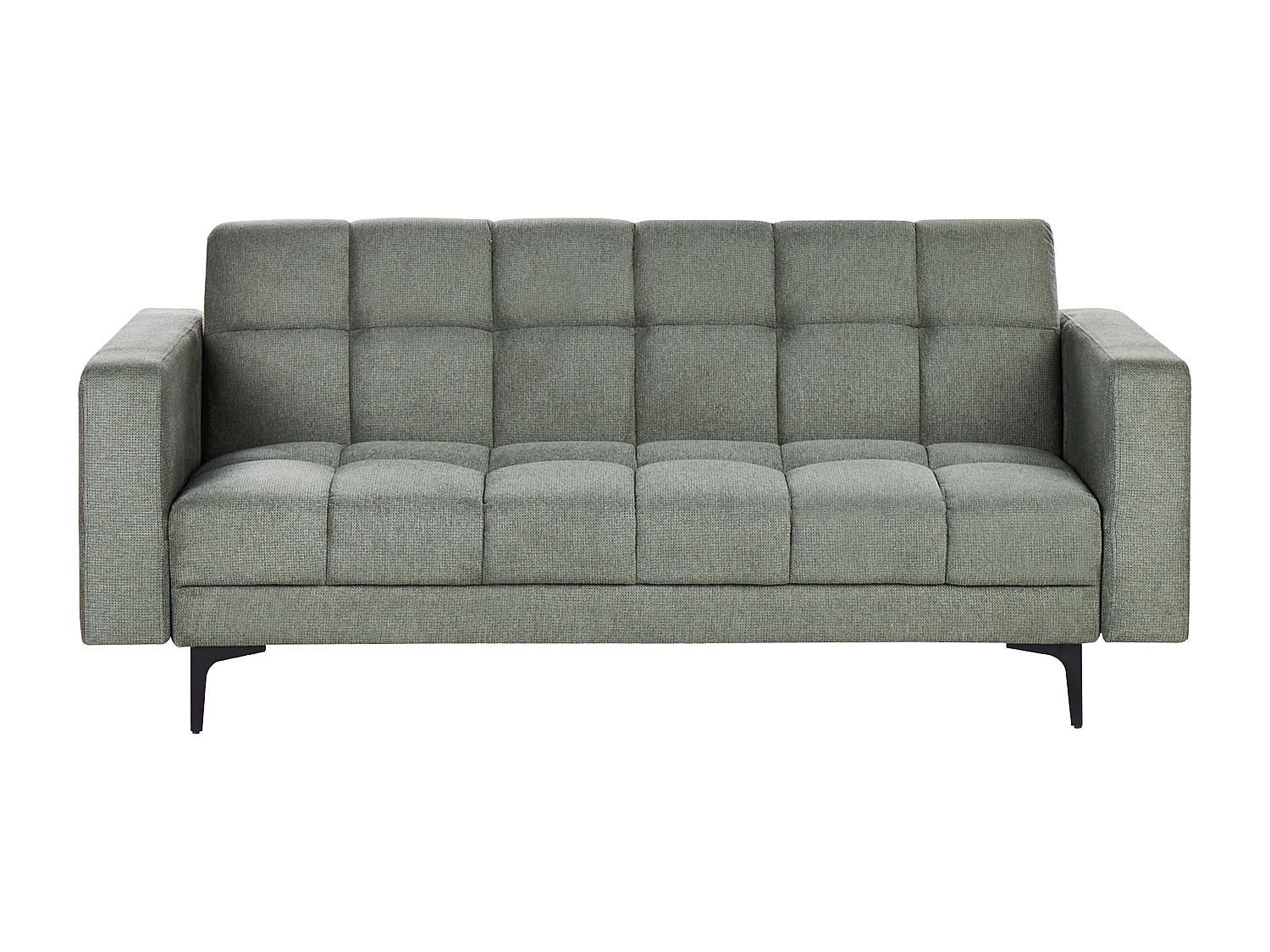 Canapé-lit 3 places ALNES Tissu Vert foncé