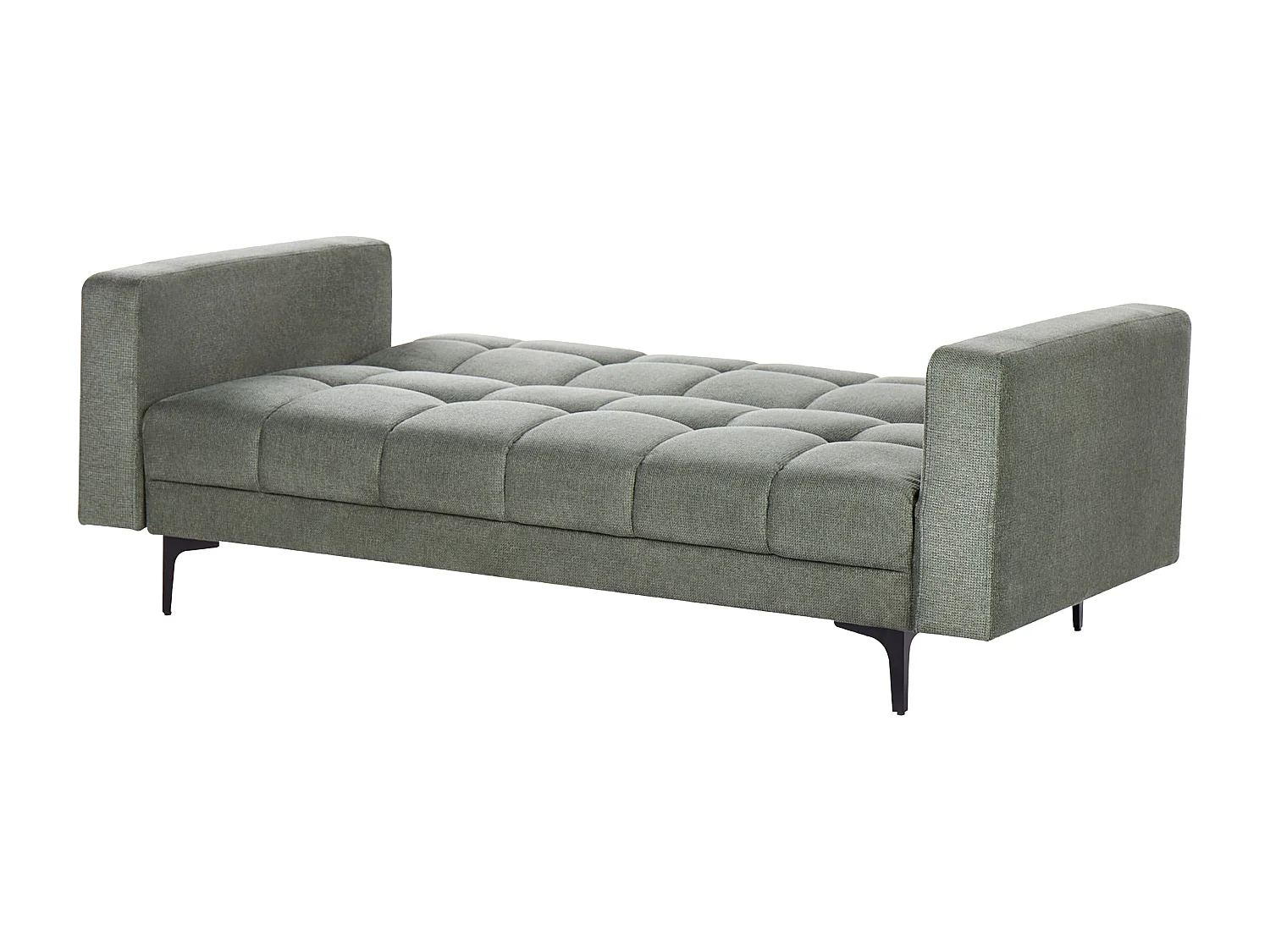 Canapé-lit 3 places ALNES Tissu Vert foncé