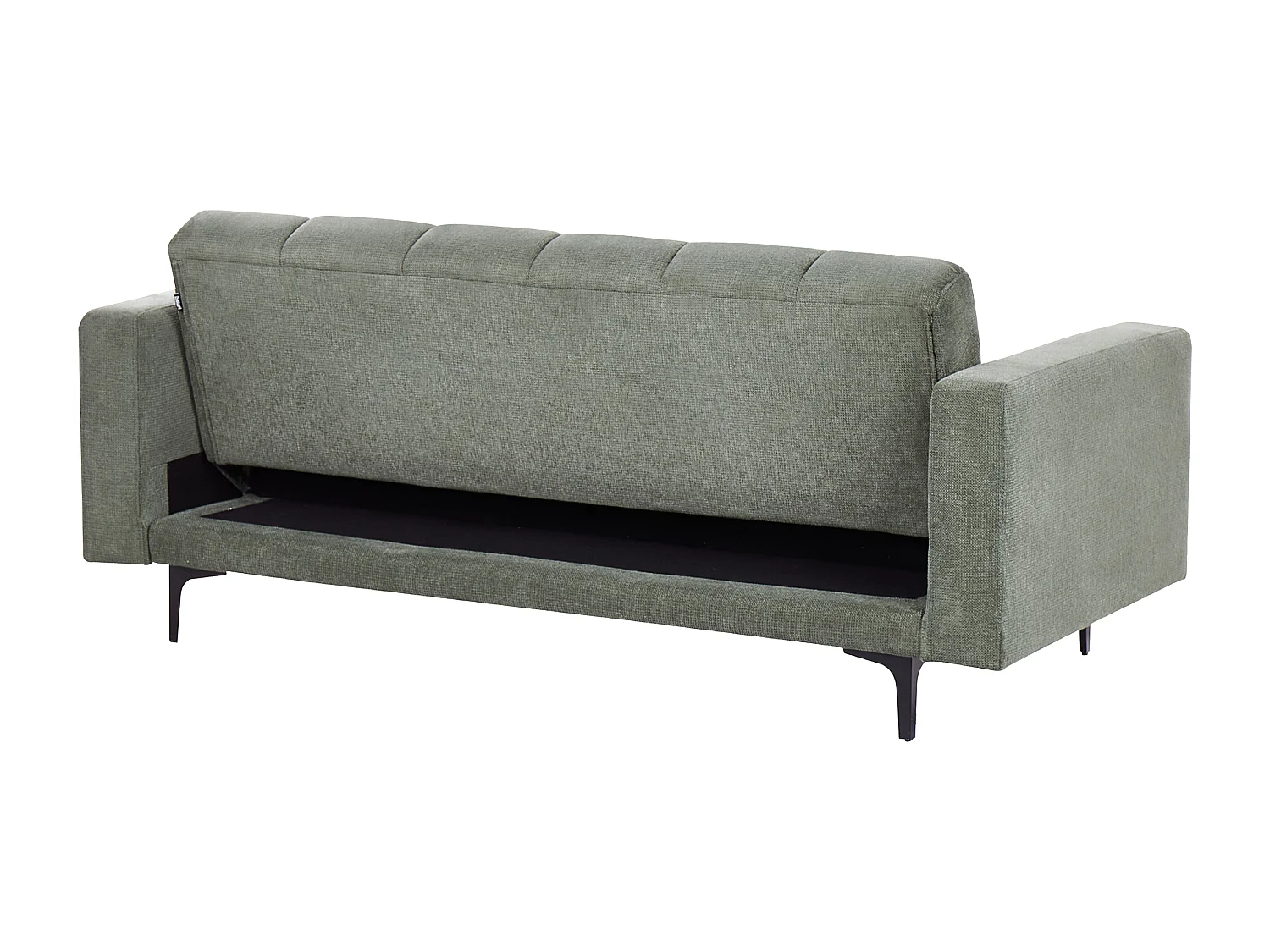 Canapé-lit 3 places ALNES Tissu Vert foncé