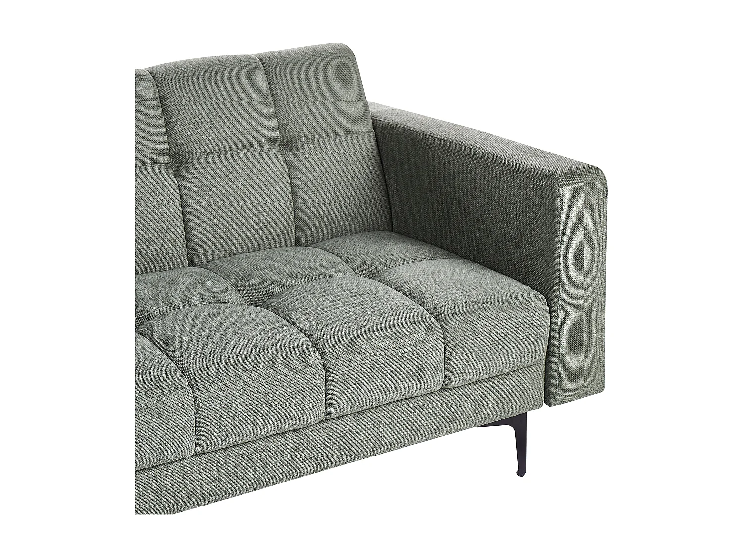 Canapé-lit 3 places ALNES Tissu Vert foncé