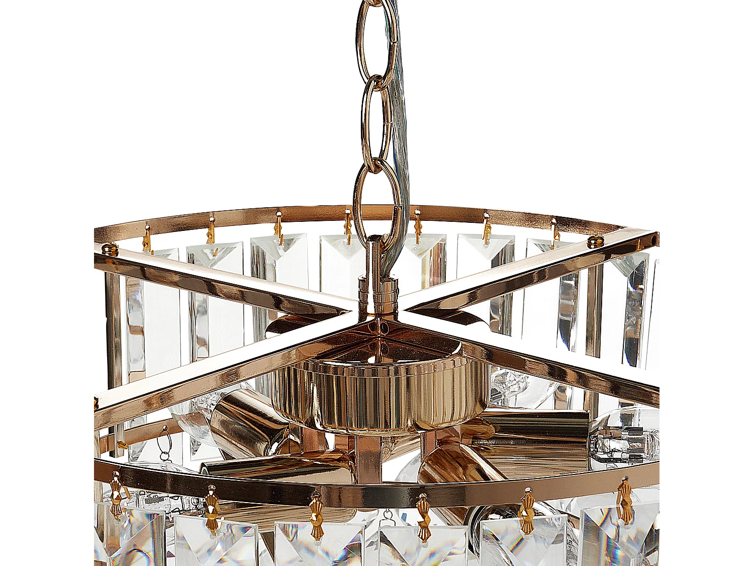 Lampadario ACHEIRO S Cristallo Oro