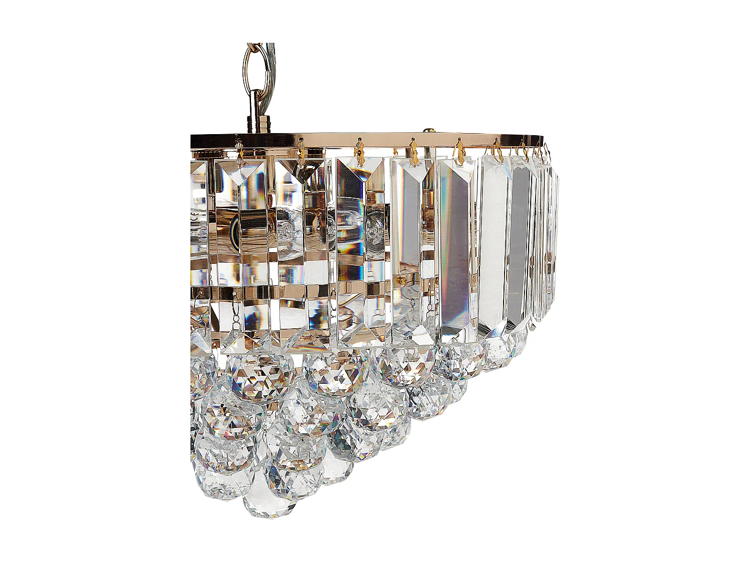 Lampadario ACHEIRO S Cristallo Oro