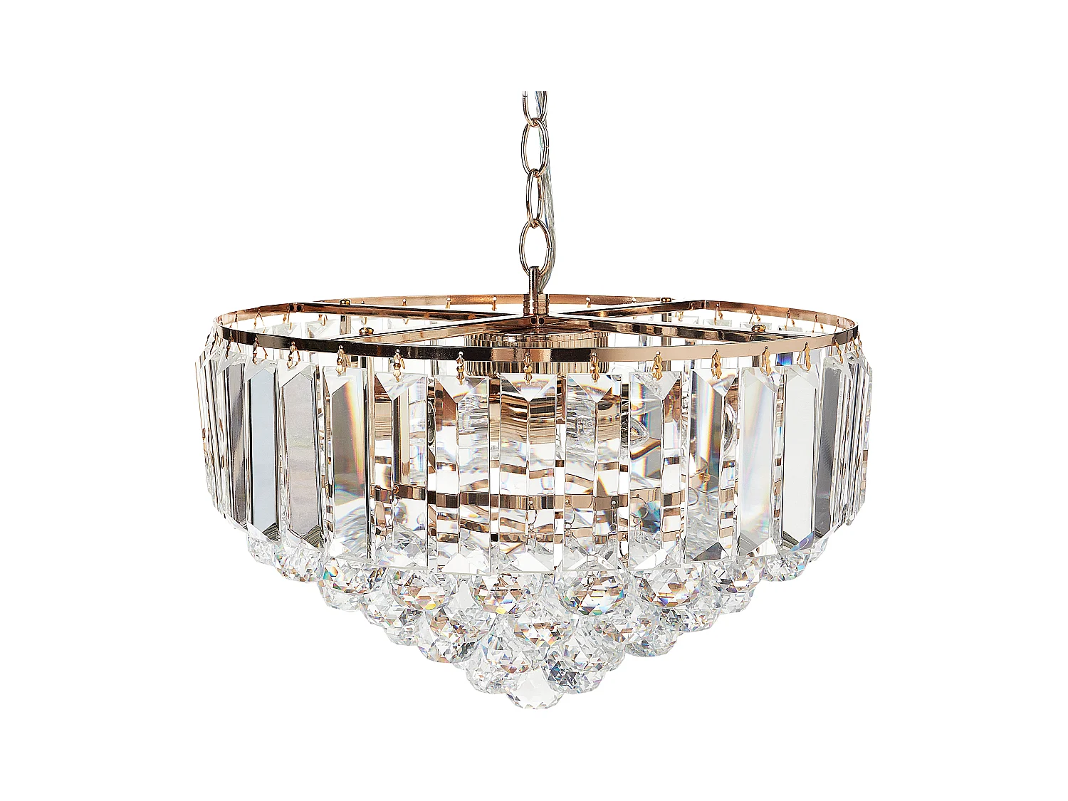 Lustre ACHEIRO L Cristal Doré