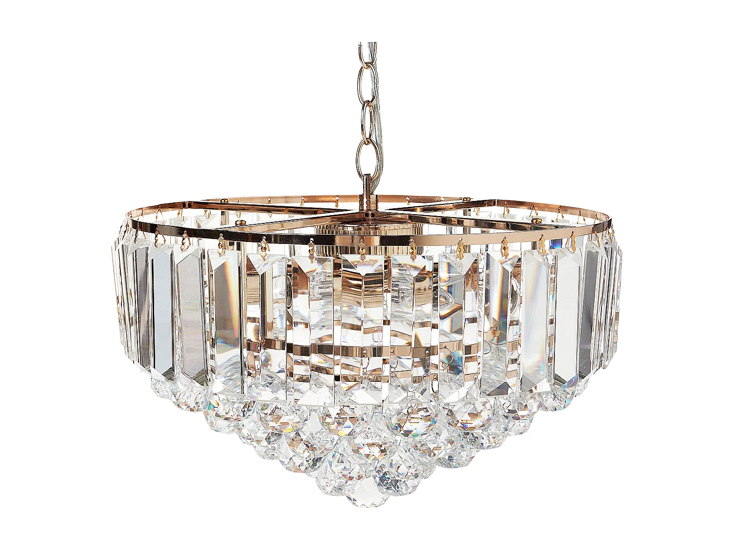 Lampadario ACHEIRO L Cristallo Oro