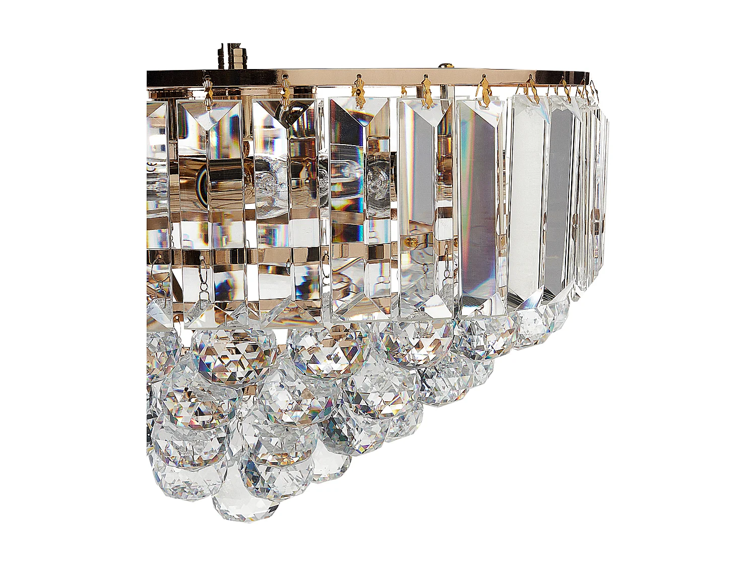 Lampadario ACHEIRO L Cristallo Oro