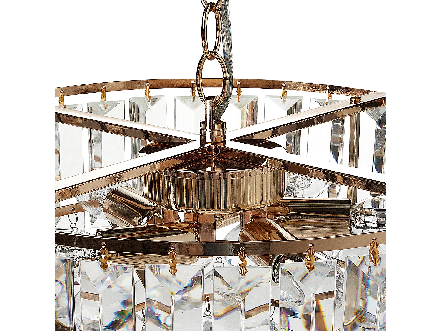 Lampadario ACHEIRO L Cristallo Oro