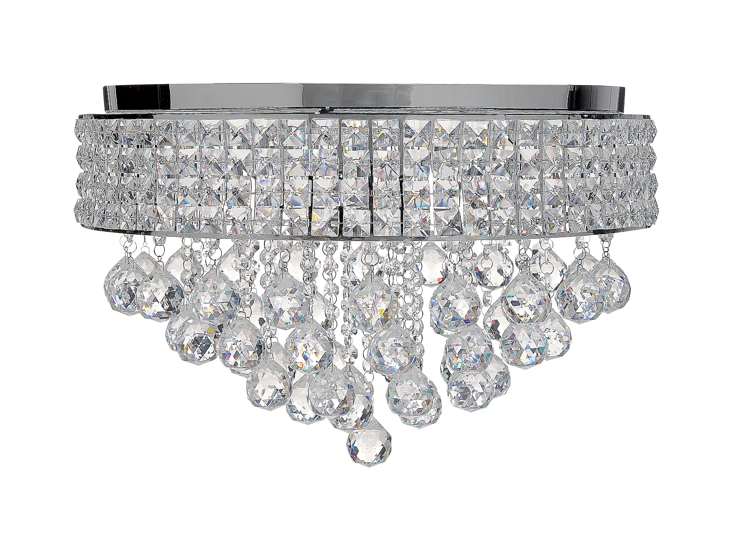 Lustre CEDEIRA Cristal Argenté