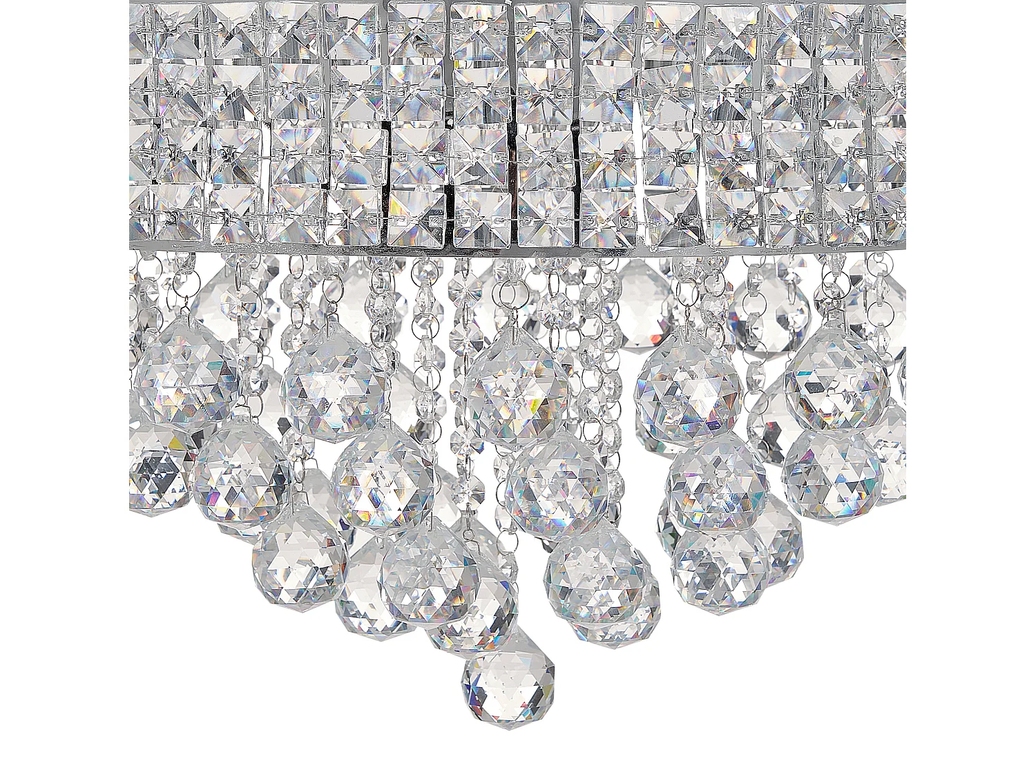 Chandelier CEDEIRA Crystal Silver