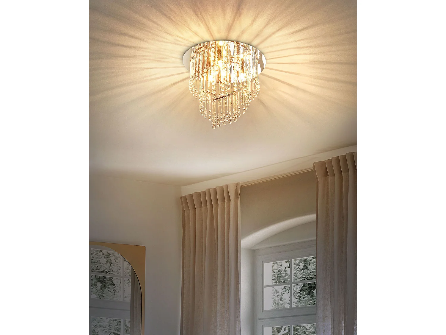 Lustre ESMELLE L Cristal Argenté