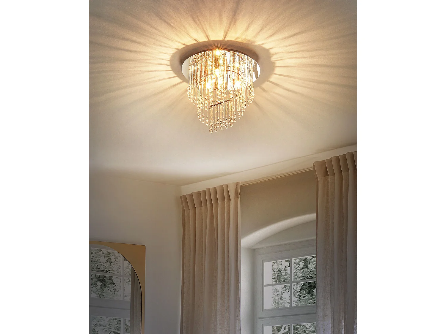 Lustre ESMELLE S Cristal Argenté