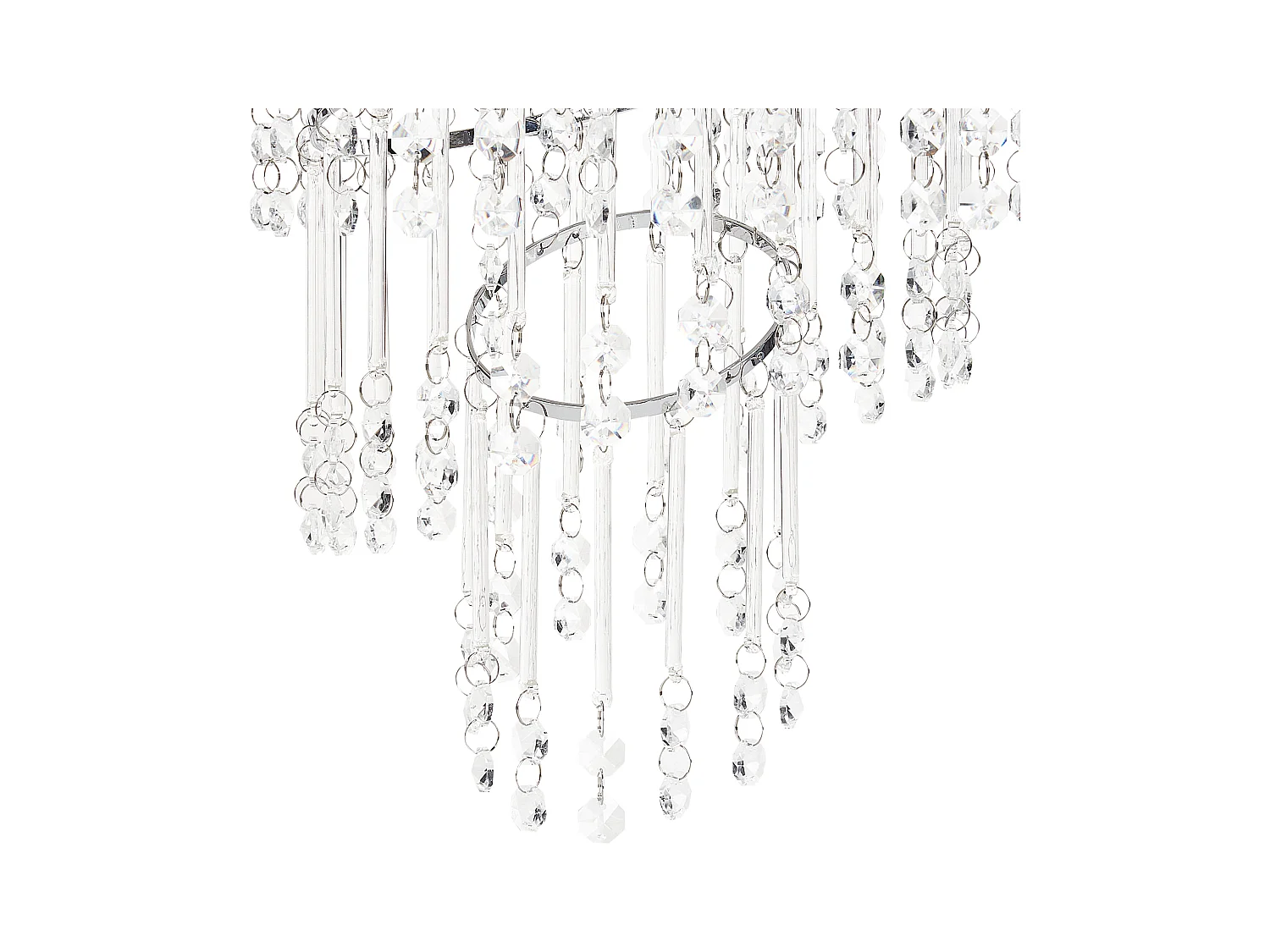 Kronleuchter ESMELLE S Kristall Silber