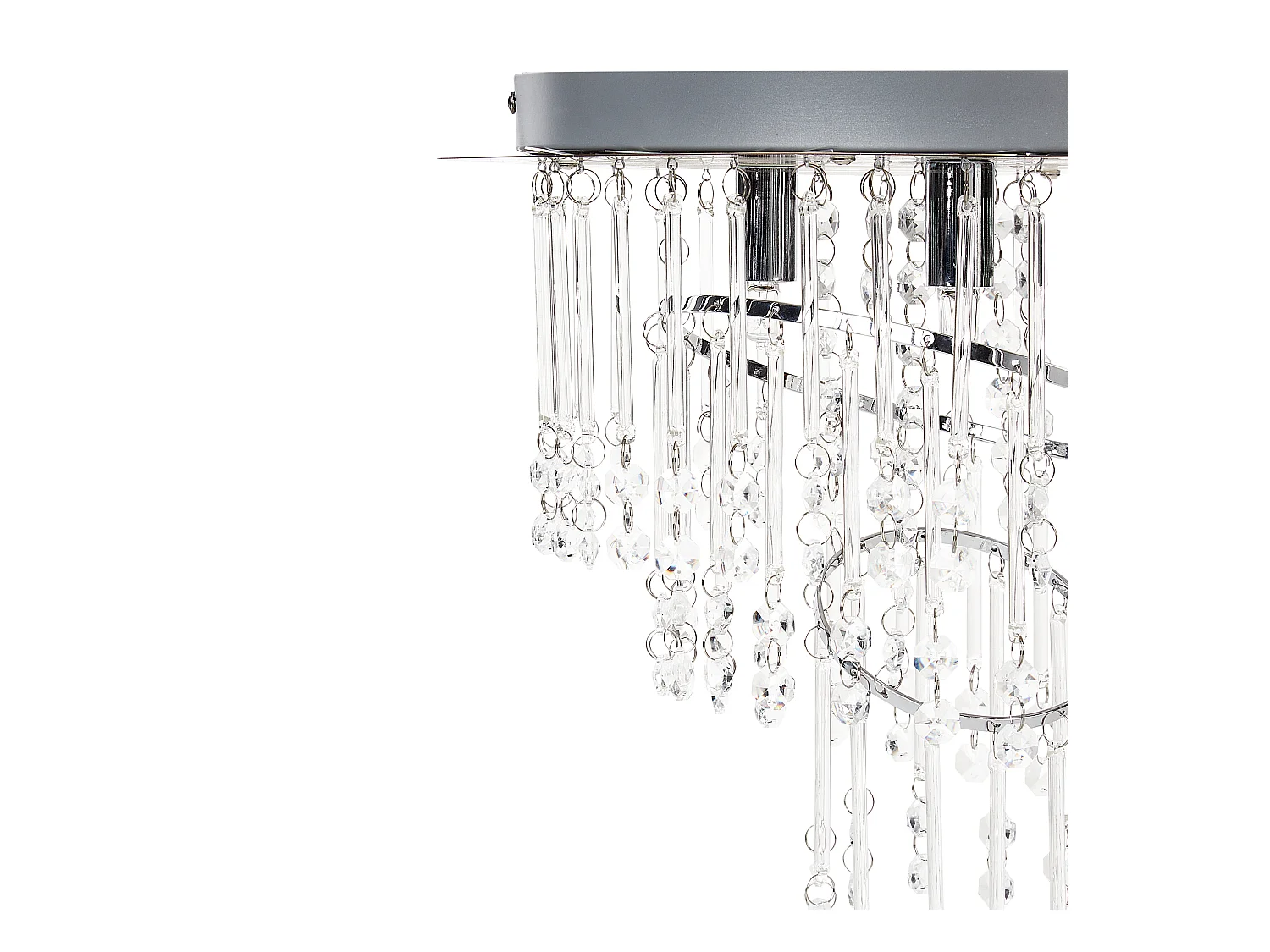 Kronleuchter ESMELLE S Kristall Silber