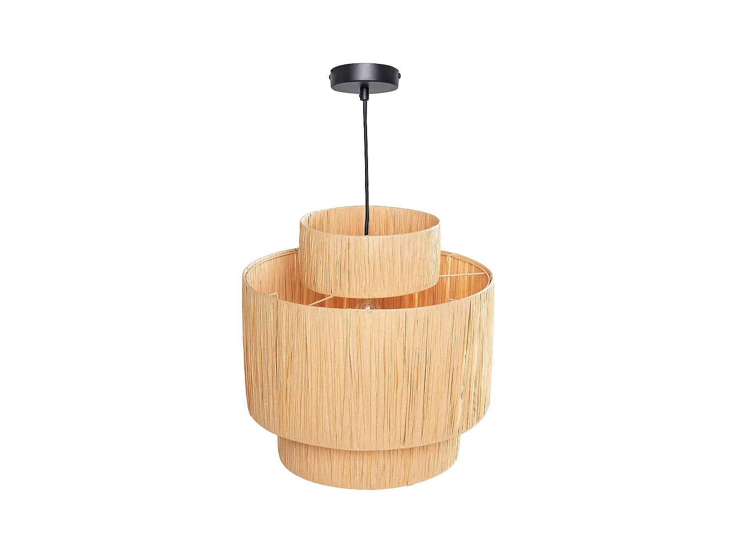 Lampe suspension MAGECH Osier Naturel