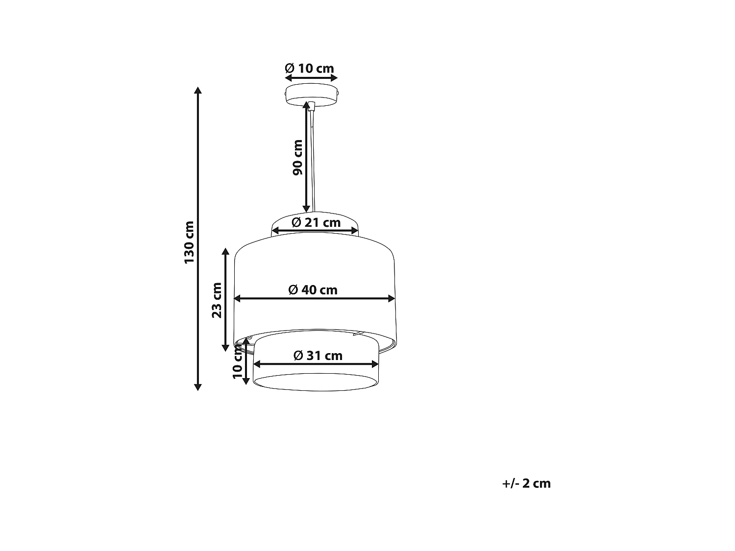 Hängelampe MAGECH Geflecht Naturfarben