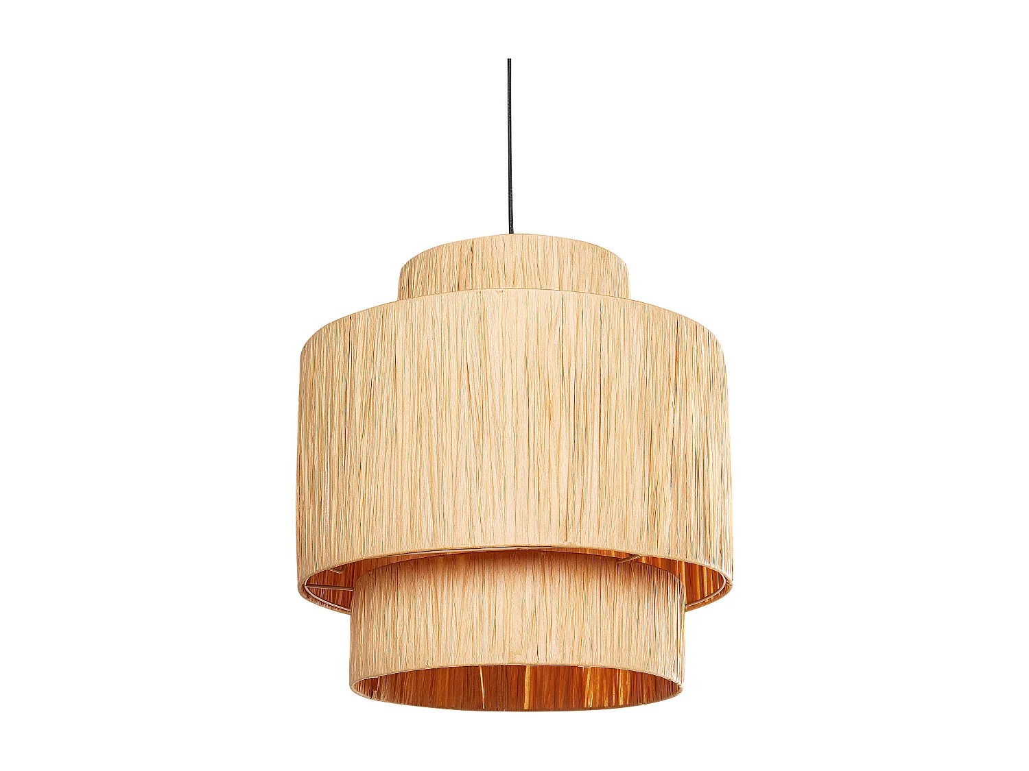 Lampe suspension MAGECH Osier Naturel