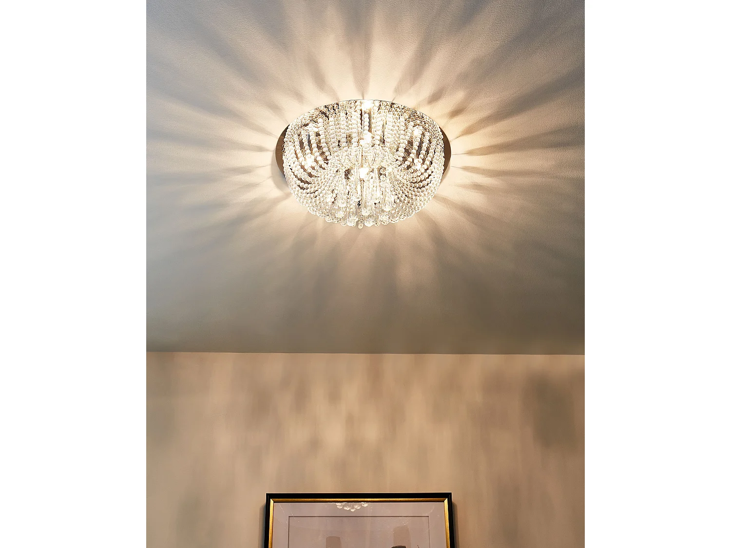 Lustre DORNAS Cristal Argenté