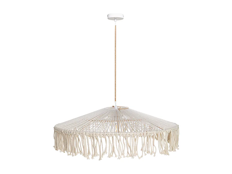 Lampa wisząca AKOBO Papierowa plecionka Beżowy