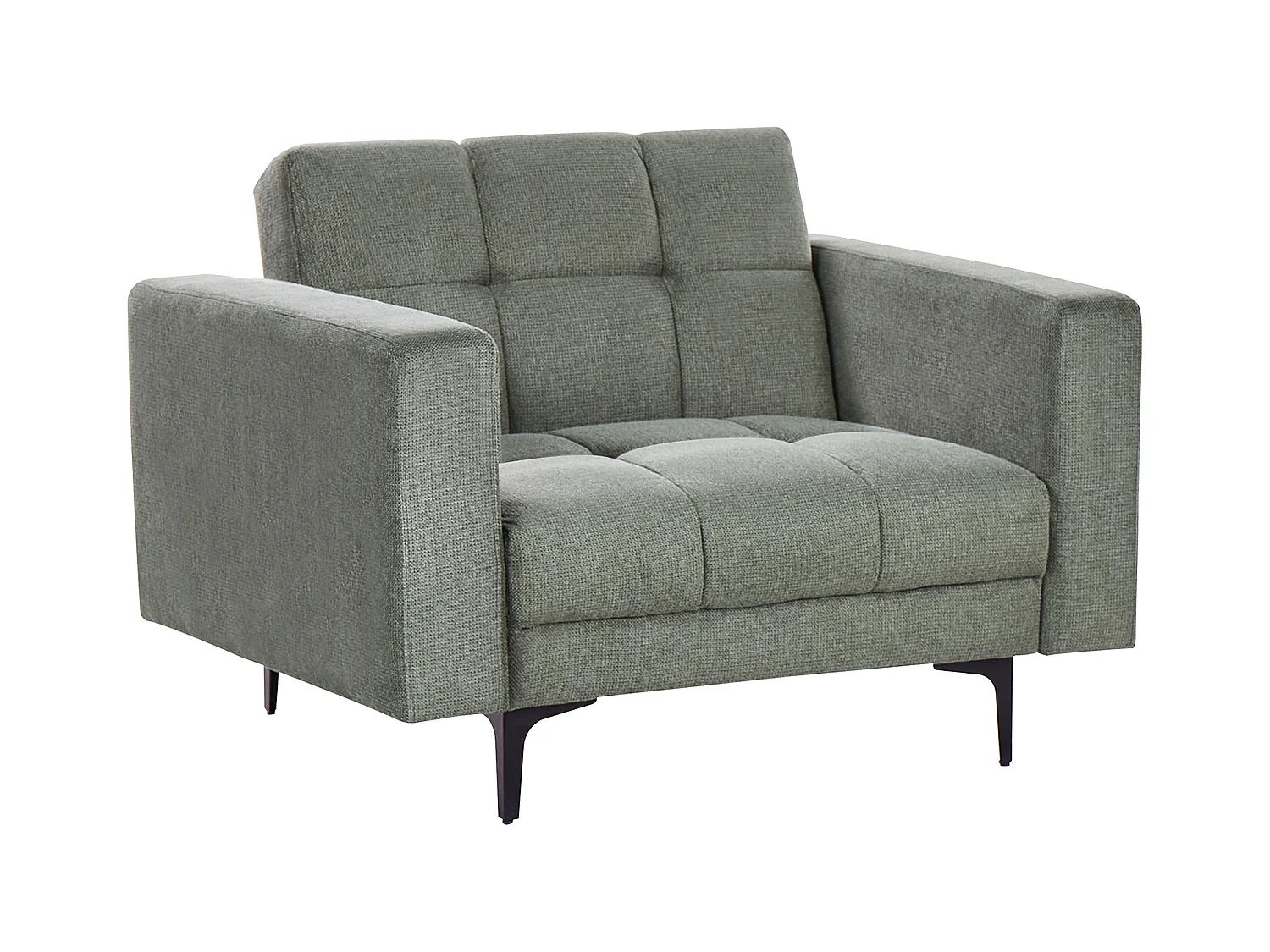 Fauteuil ALNES Tissu Vert foncé