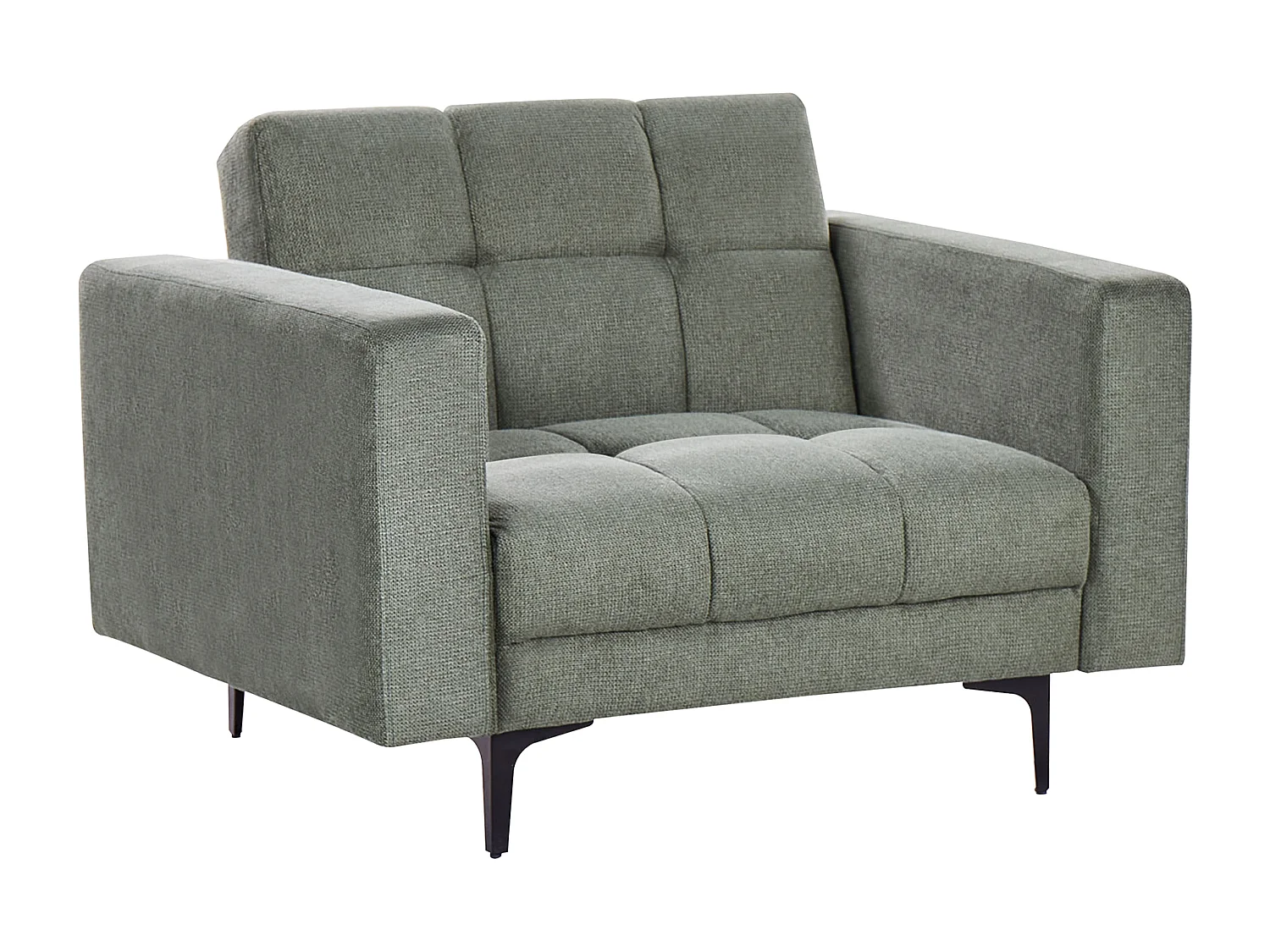 Fauteuil ALNES Tissu Vert foncé