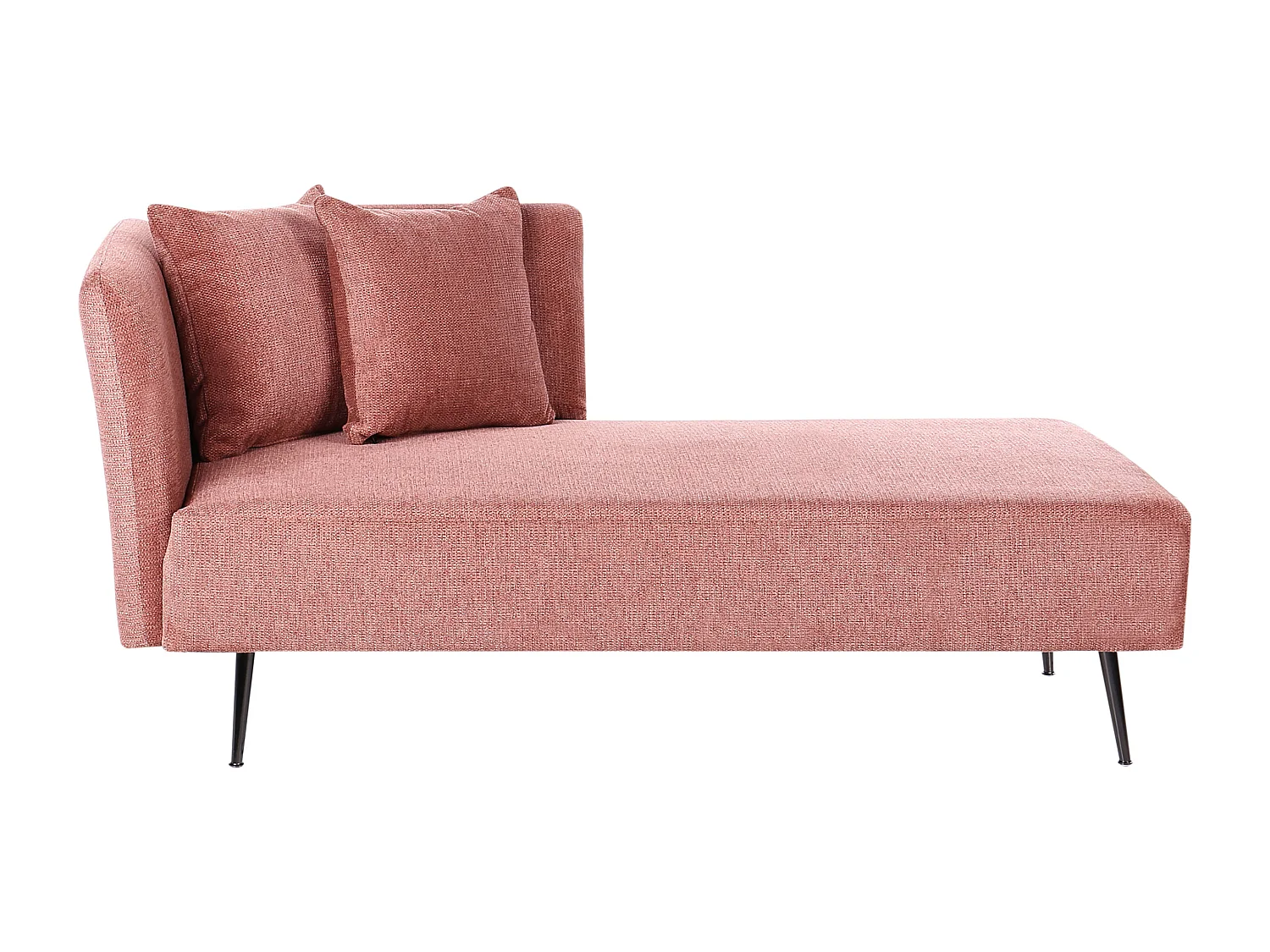 Chaise longue à direita RIOM Tecido Vermelho