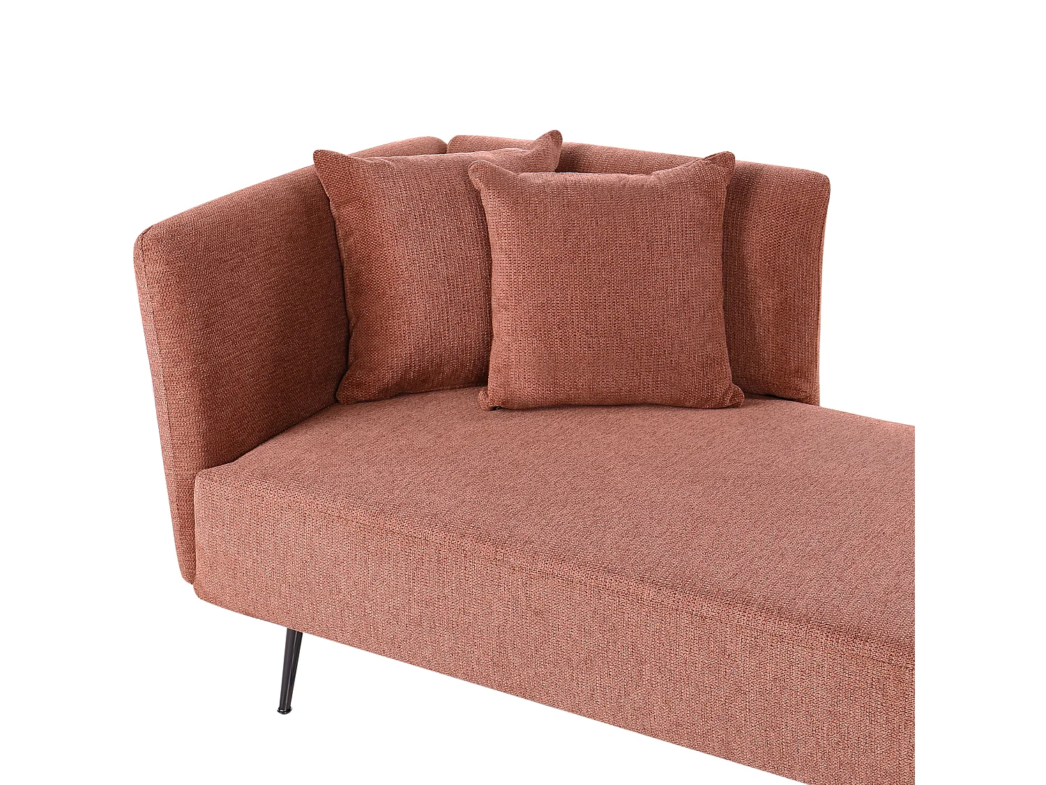 Chaise longue à direita RIOM Tecido Vermelho