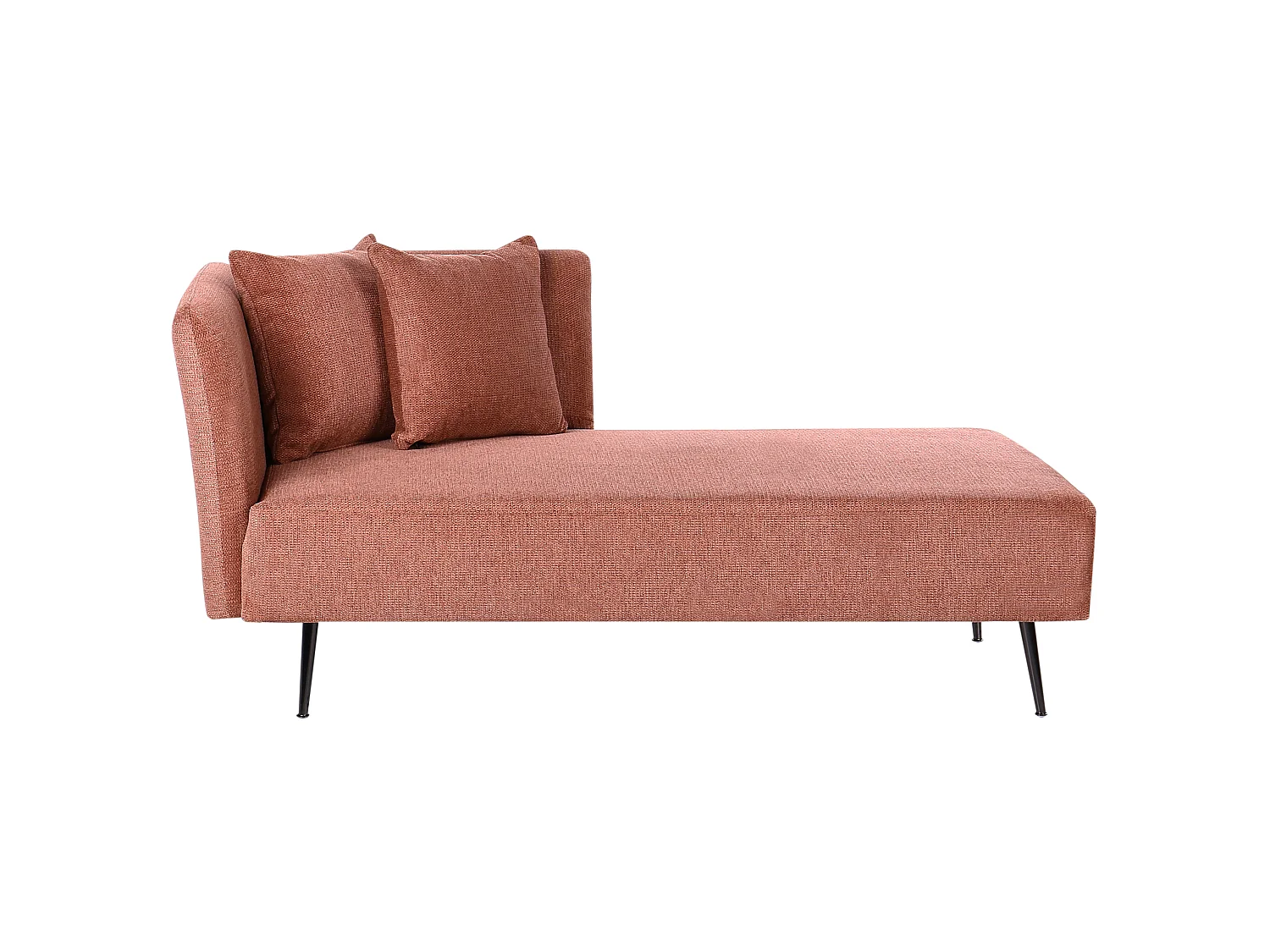 Rechtsseitige Chaiselounge RIOM Stoff Rot