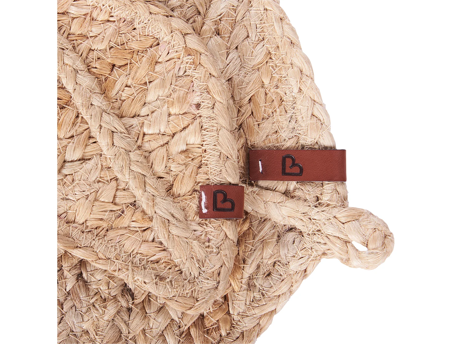 Conjunto de individuais e bases para copos PEPPERLEAF Natural Juta