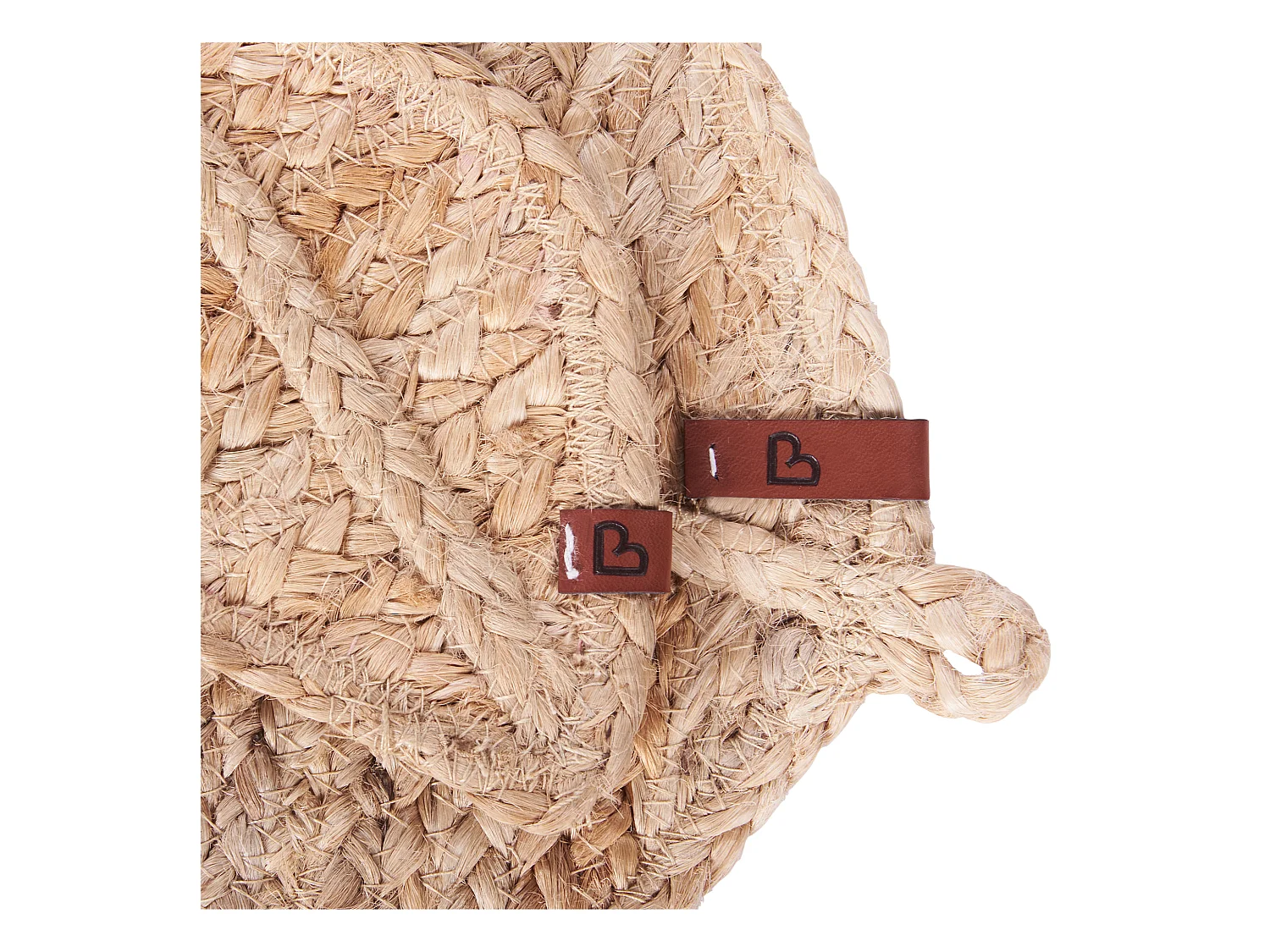 Placemats en onderzetters set PEPPERLEAF Natuurlijk Jute