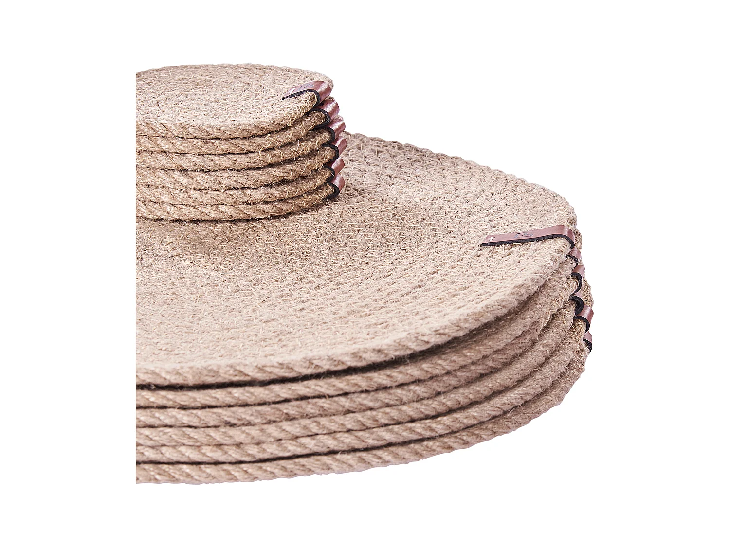 Placemats en onderzetters set MUNTRIES Natuurlijk Jute