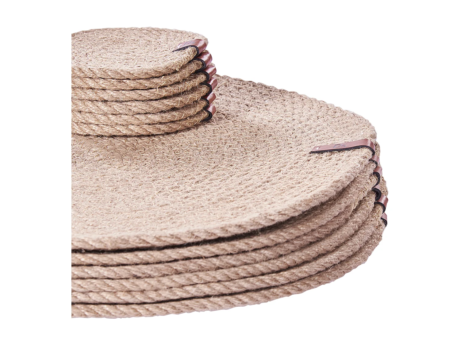 Placemats en onderzetters set MUNTRIES Natuurlijk Jute