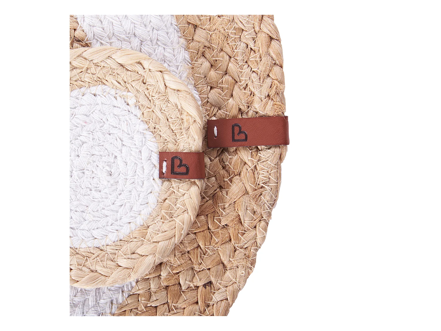 Placemats en onderzetters set TUMERIC Natuurlijk Jute