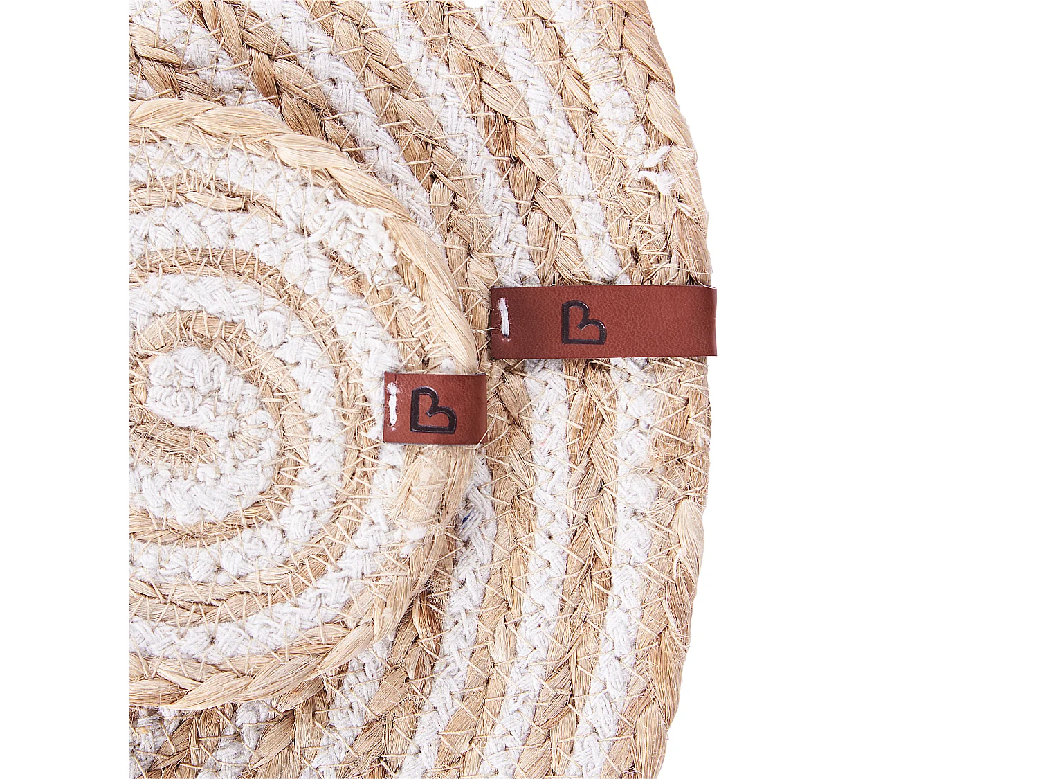 Conjunto de manteles individuales y posavasos QUININE Natural Yute