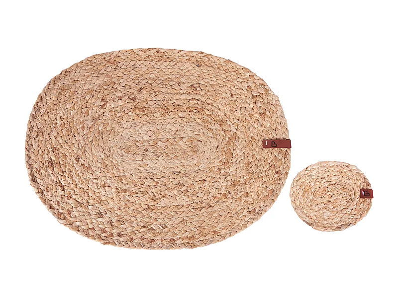 Set di tovagliette e sottobicchieri BUSHYLARK Naturale Iuta